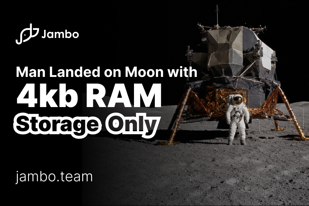 Can you believe Man Landed on moon with just 4kb of RAM storage only