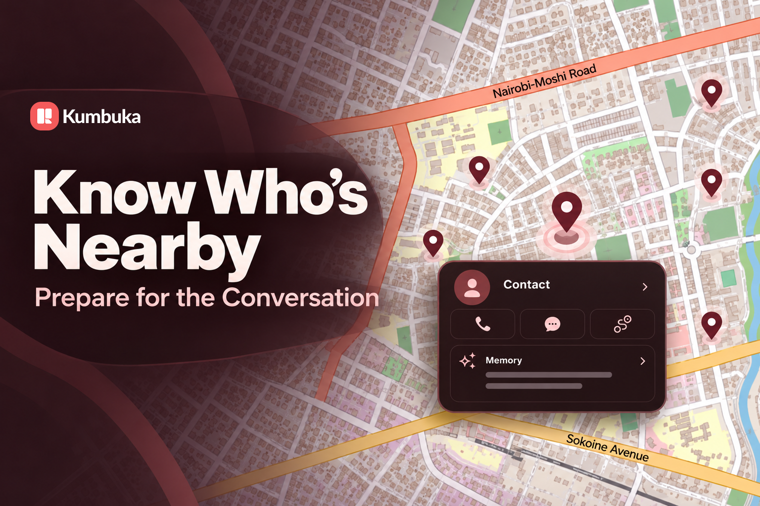Know who is nearby, Kumbuka